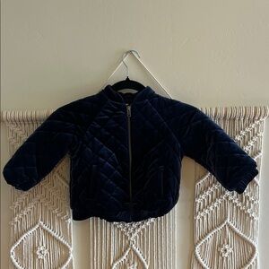 Baby gap Navy Blue velvet Kids Jacket